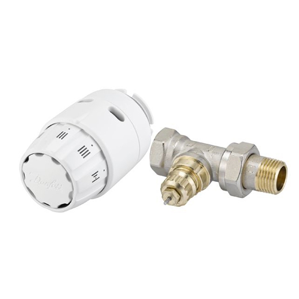 Комплект радиаторного терморегулятора - RA-FN + RAS-C2 - прямой