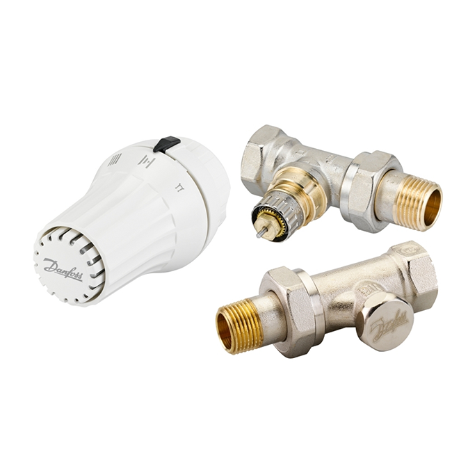 Комплект терморегуляторов - RA-N+RLV-S+RAE - прямой