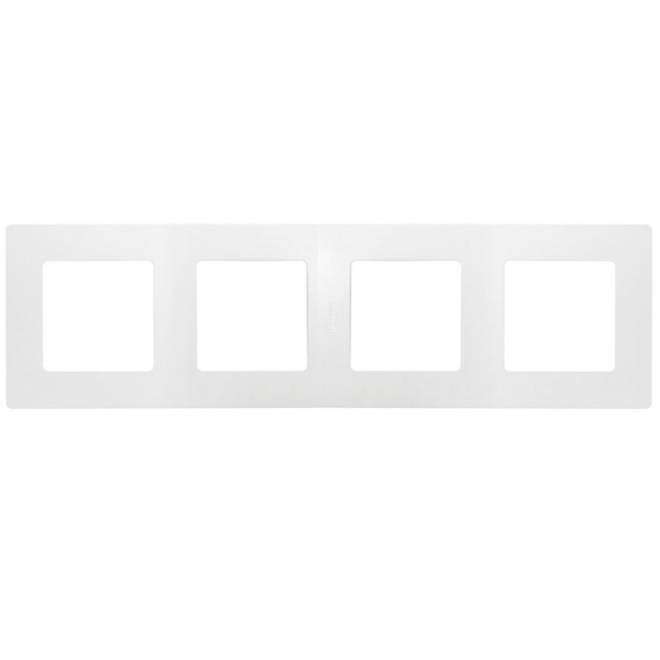 Рамка 4 поста - Niloe/Etika - белый