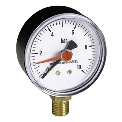 Манометр радиальный 1/4 10 бар диаметр 63 мм - Emmeti"