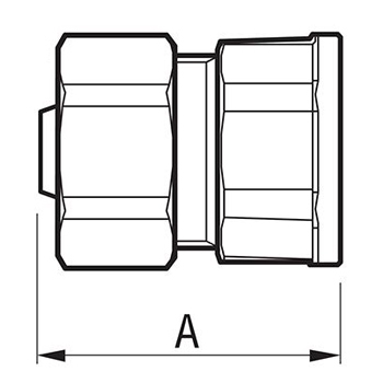 Фитинг прямой 16х1/2 с внешней резьбой - F.I.V."