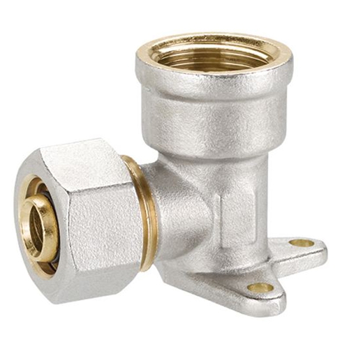 Фитинг угловой с лапкой 20х1/2 с внутренней резьбой - F.I.V."