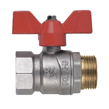 Кран шаровой с внутренней и наружной резьбой 3/4'' - F.I.V.