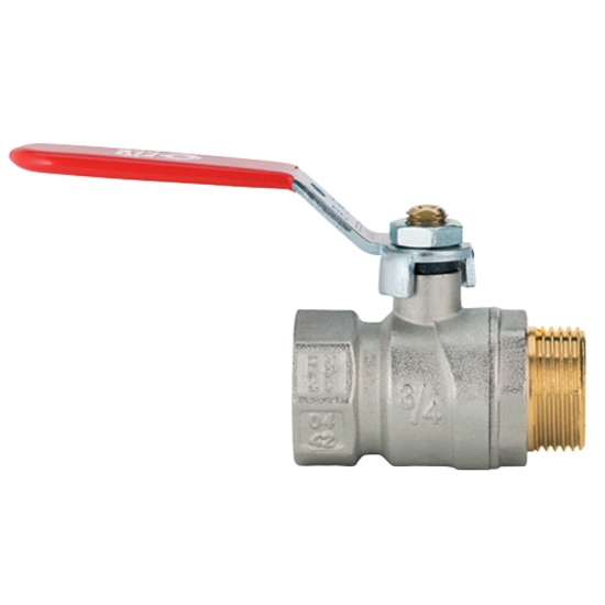 Кран шаровой с внутренней и наружной резьбой и ручкой 2'' - F.I.V.