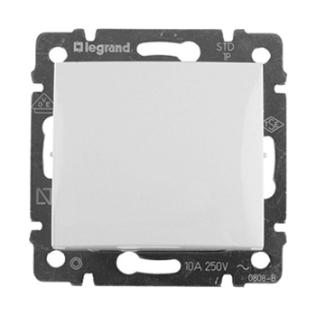 Выключатель одноклавишный - Valena - белый