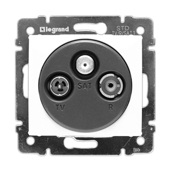 Розетка TV-FM-SAT звезда - Valena - белый