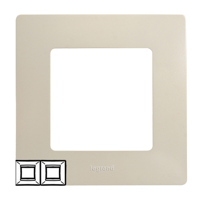 Рамка 2 поста - Niloe/Etika - слоновая кость