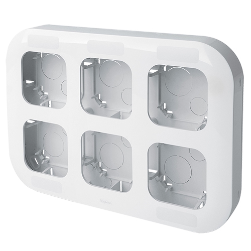 Установочный блок 6 постов - Forix - белый