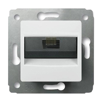 Телефонная розетка RJ11 - Cariva - белый