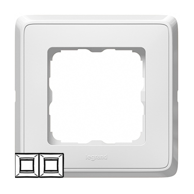 Рамка 2 поста - Cariva - белый