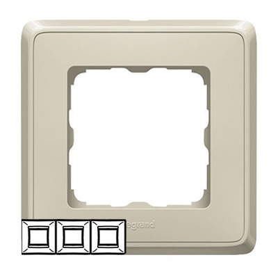 Рамка 3 поста - Cariva - слоновая кость