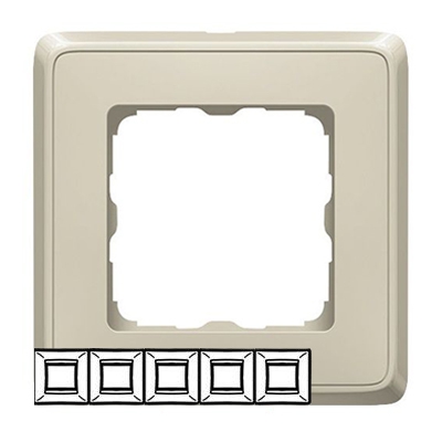 Рамка 5 постов - Cariva - слоновая кость