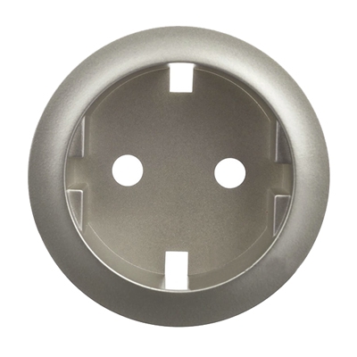 Лицевая панель для розетки 2K+З - Celiane - титан