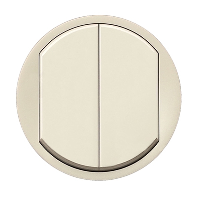 Лицевая панель 2 клавиши - Celiane - слоновая кость