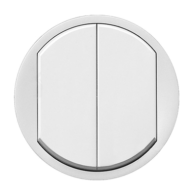 Лицевая панель 2 клавиши - Celiane - белый