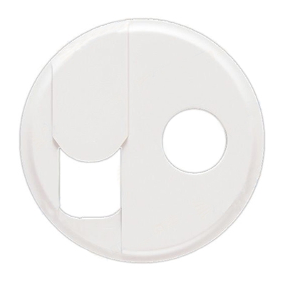 Лицевая панель для розетки RJ45 + TV - Celiane - белый