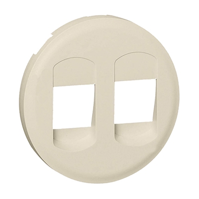 Лицевая панель для двойной акустической розетки - Celiane - сл. кость