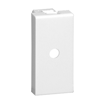 Кабельный вывод - 1 модуль - Mosaic - белый