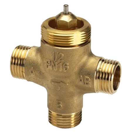 Клапан трехходовой - VZL3 - DN15, Kv-0.63м³/ч