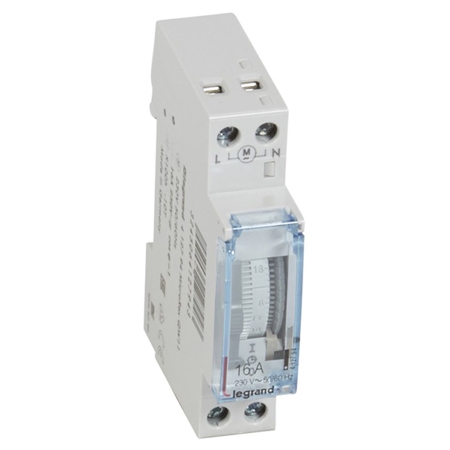 Недельный таймер - аналоговый - 16 А, 1Н.О., запас хода 100 ч