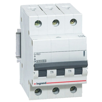 Автоматический выключатель - RX³ 4,5 kА, 3P, C63A