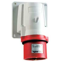 Накладная вилка 3К+H+3 32А 380В IP44 - P17 Tempra Pro