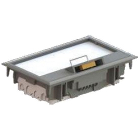 Напольная коробка - JSL Electro - 4 поста 8 модулей - серый