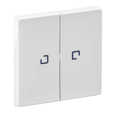 Лицевая панель двухклавишная с подсветкой - Valena Life - белый