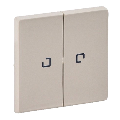 Лицевая панель двухклавишная с подсветкой - Valena Life - слоновая кость