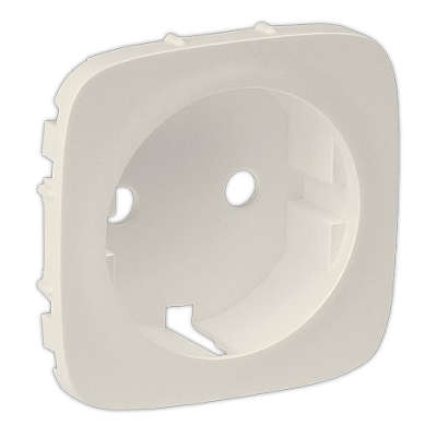 Лицевая панель для розеток 2К+З - Valena Allure - слоновая кость