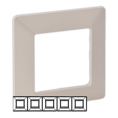 Рамка 5 постов - Valena Life - слоновая кость