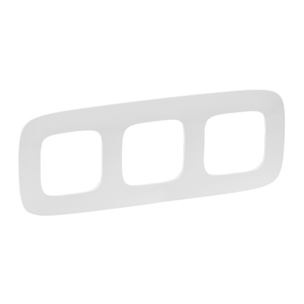 Рамка 3 поста - Valena Allure - белый
