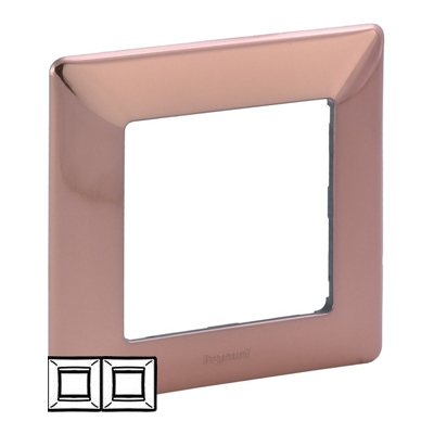 Рамка 2 поста - Valena Life - медь