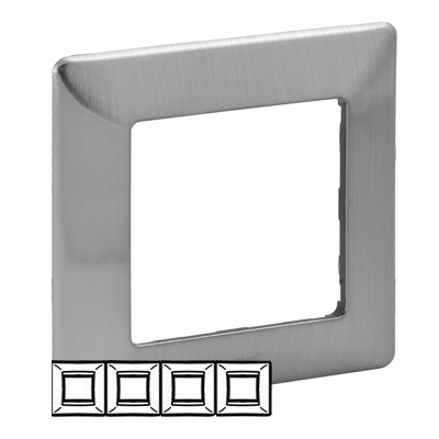 Рамка 4 поста - Valena Life - сталь