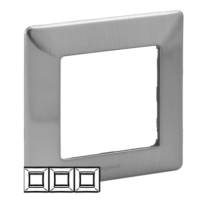 Рамка 3 поста - Valena Life - сталь