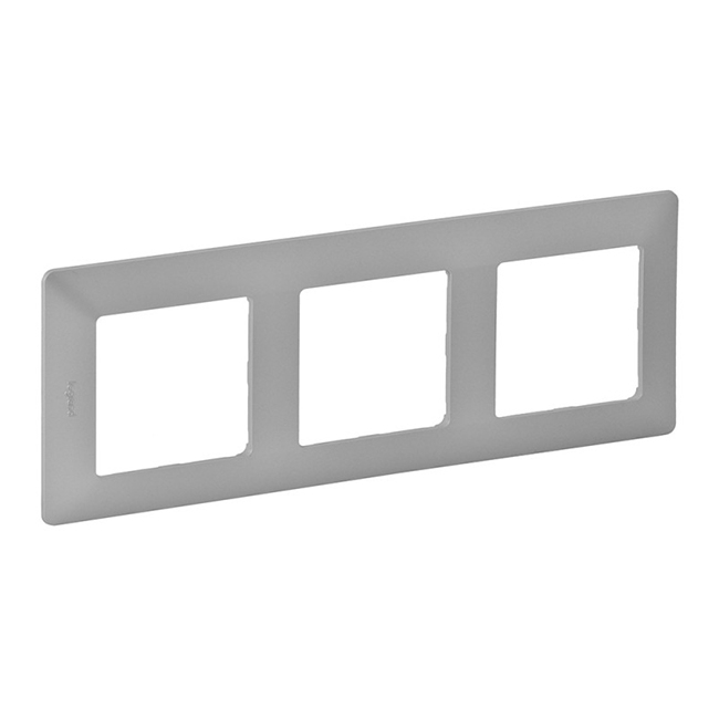 Рамка 3 поста - Valena Life - алюминий