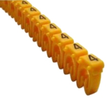 Маркер CAB 3 - для кабеля 1,5-2,5 мм² - цифра ''4'' - желтый