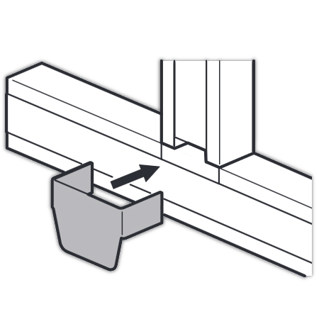 Т-образный отвод - для кабель-каналов DLP-S 85x50