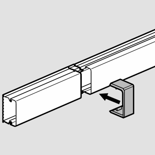 Накладка на стык - для мини-каналов DLP-S 20x12