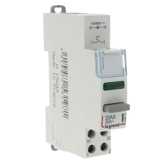 Выключатель кнопочный CX³ - с зелёной LED-подсветкой