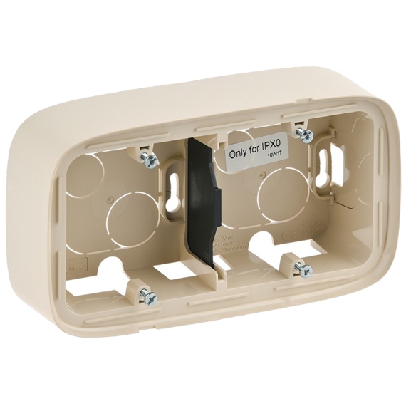 Коробка для накладного монтажа 2 поста - Valena Allure - слоновая кость