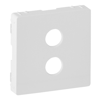 Лицевая панель для аудиорозетки "банан" - Valena Life - белый