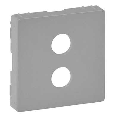 Лицевая панель для аудиорозетки ''банан" - Valena Life - алюминий