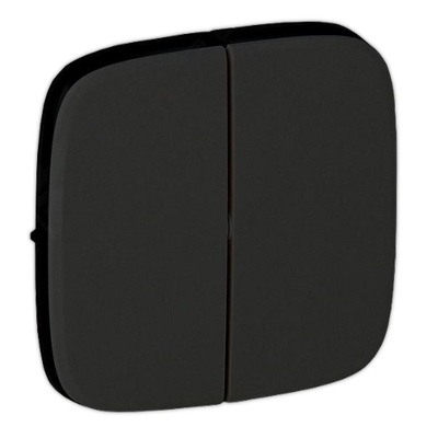 Лицевая панель для 2-клавишных выкл./перекл. и кнопок - Valena Allure - черный