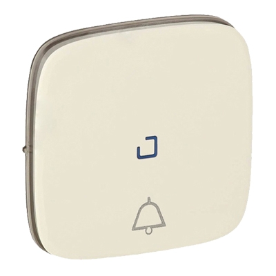 Лицевая панель с символом ''звонок" и подсветкой - Valena Allure - слоновая кость