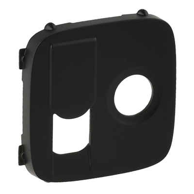 Лицевая панель для розеток TV+RJ45 - Valena Allure - черный