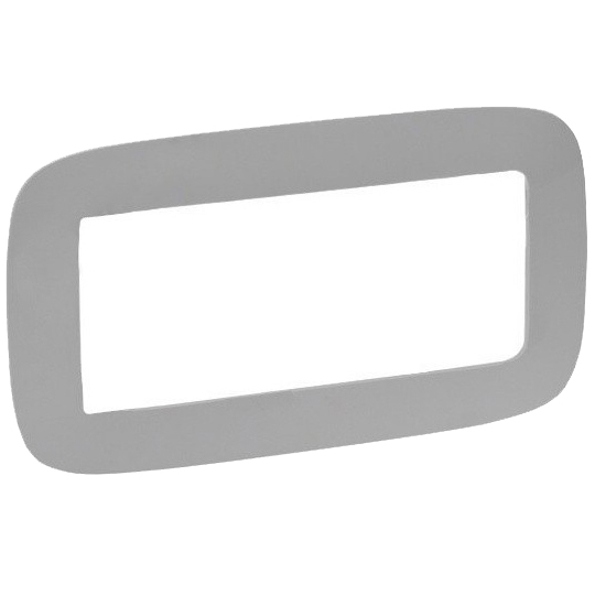 Рамка 5 модулей без перегородки - Valena Allure - алюминий