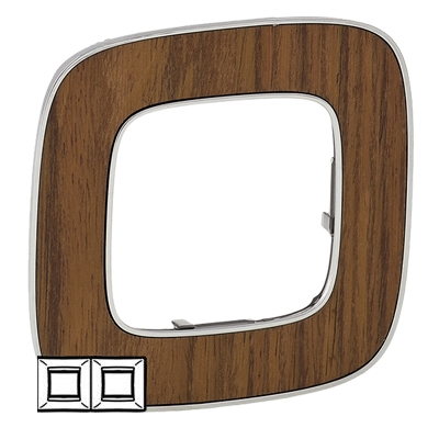 Рамка 2 поста - Valena Allure - орех