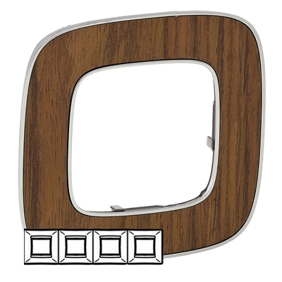 Рамка 4 поста - Valena Allure - орех