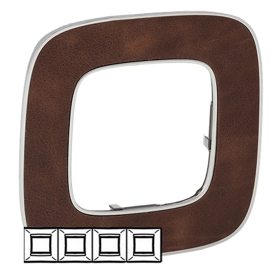 Рамка 4 поста - Valena Allure - кожа